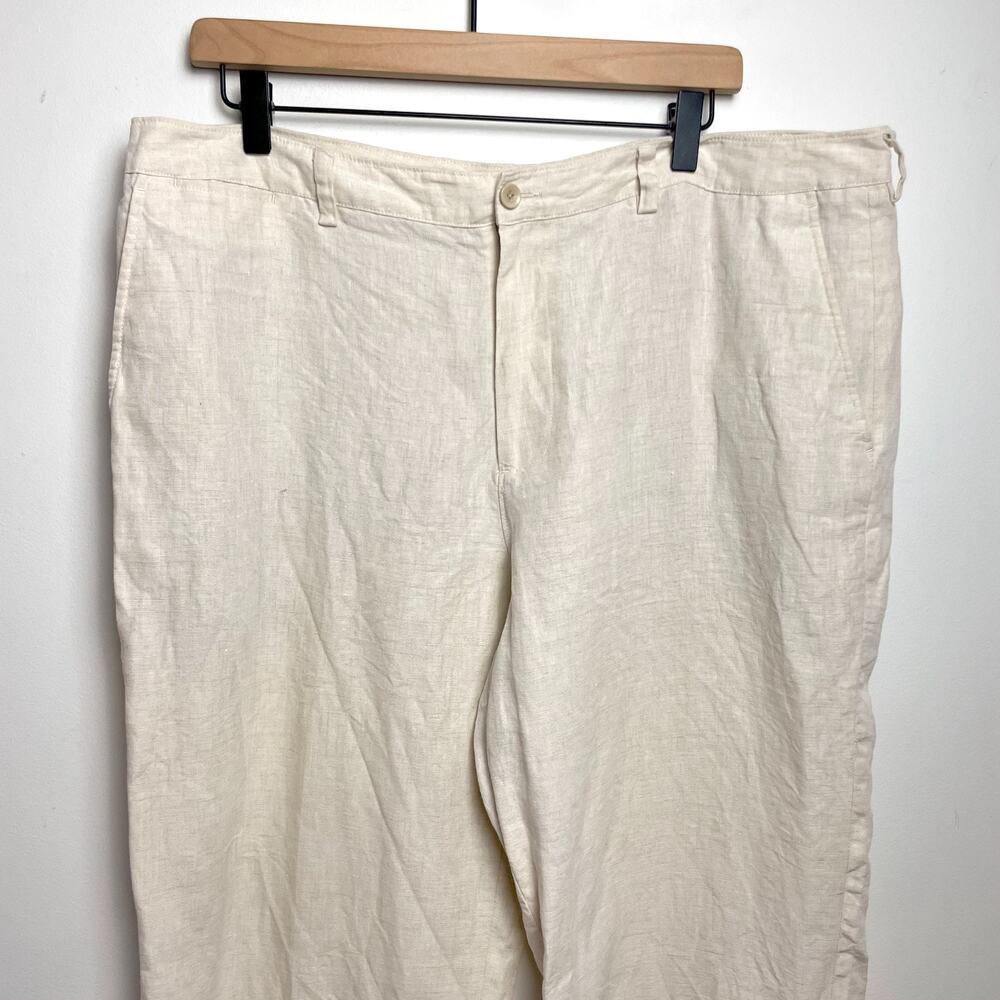 Tasso Ella Linen Pants Mens 38x32 Old Money Minimalist Quiet Luxury Preppy